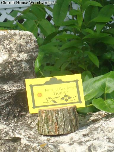 Rustic Wedding Place Card Holders