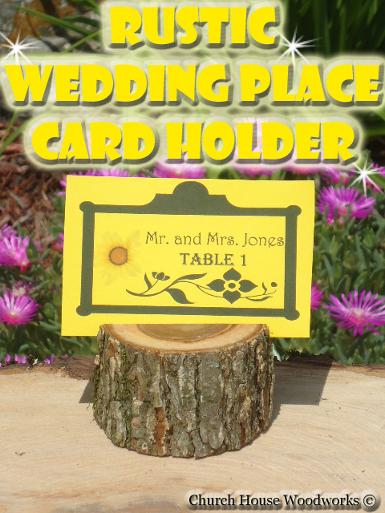 Rustic Wedding Place Card Holders