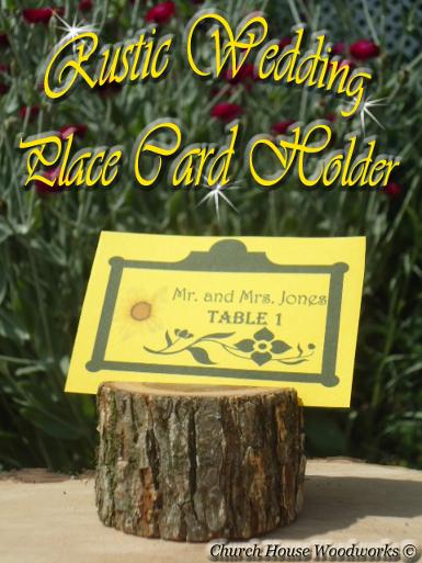 Rustic Wedding Place Card Holders