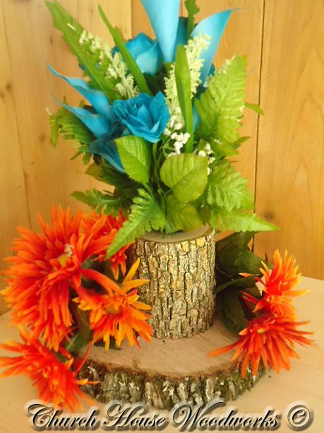 Rustic Wedding Centerpieces Blue and Orange Weddings Flowers